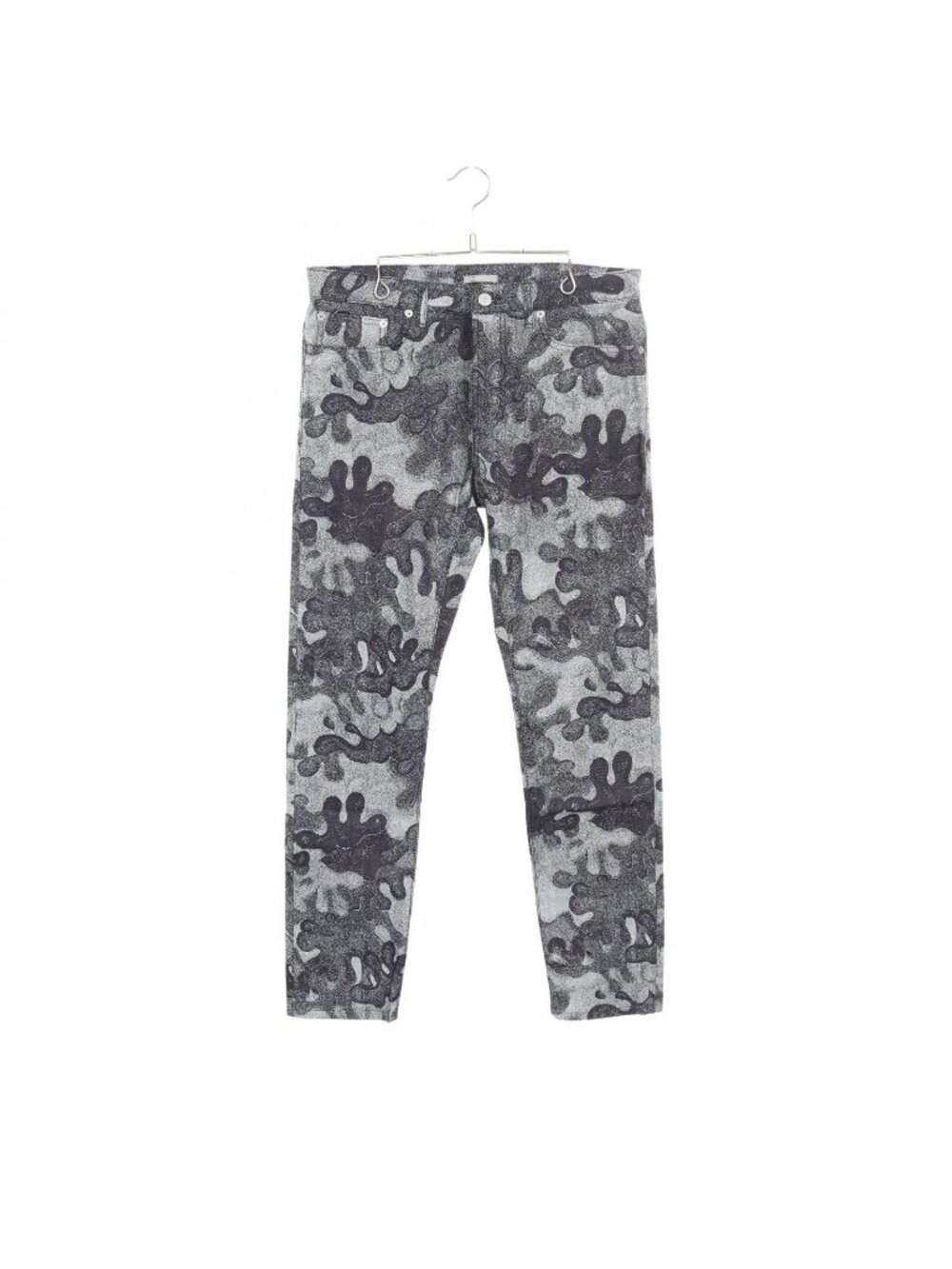 Dior Denim Pants Peter Doig Camouflage Cotton